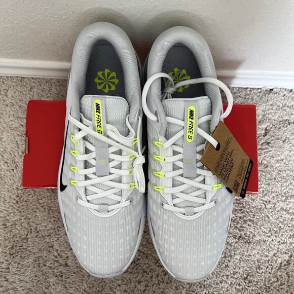 Nike Free Golf Next Nature ‘White Pure Platinum’ FN0332 101 Size 11 New - Picture 4 of 9